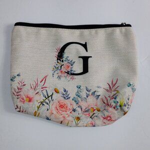 Floral “G” Makeup Bag | Travel & Purse Organizer | New No Tags